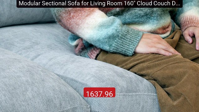 Modular Sectional Sofa for Living Room 160 Cloud Couch Down Fille... Best Deal 2026 | Shop Now!