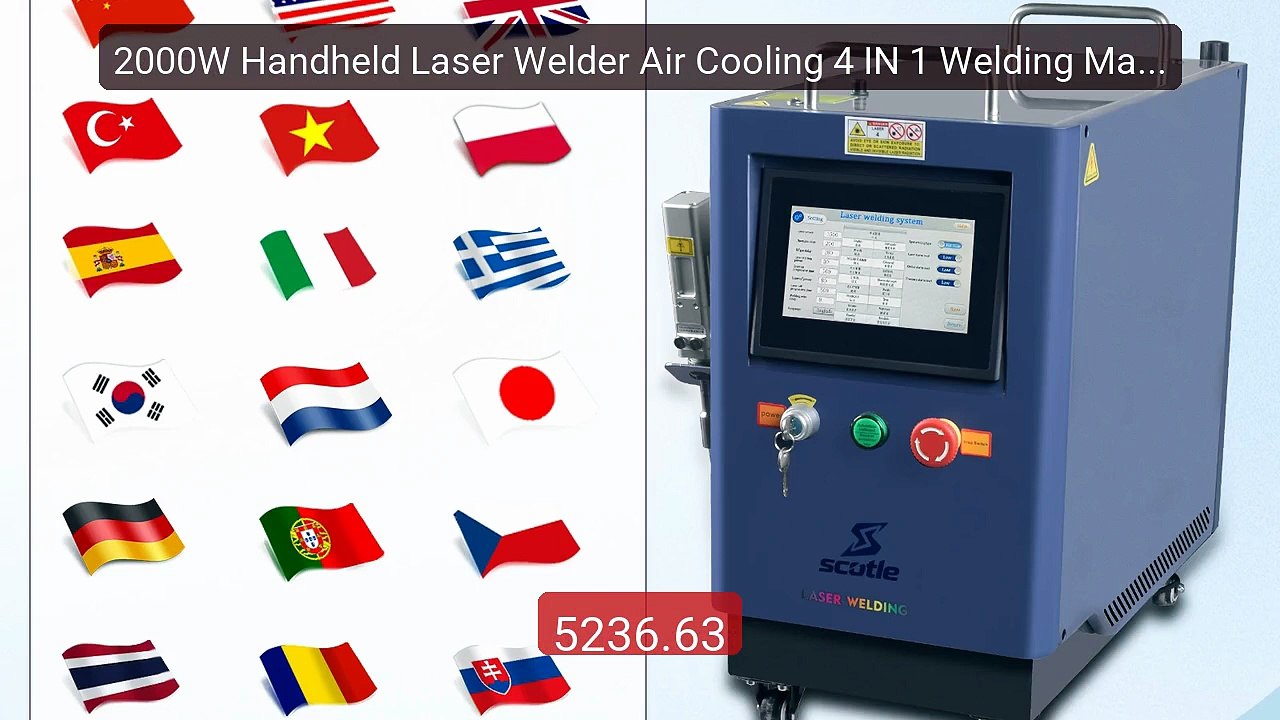2000W Handheld Laser Welder Air Cooling 4 IN 1 Welding Machine For ... -- Top Rated 2026 | Buy Now!
