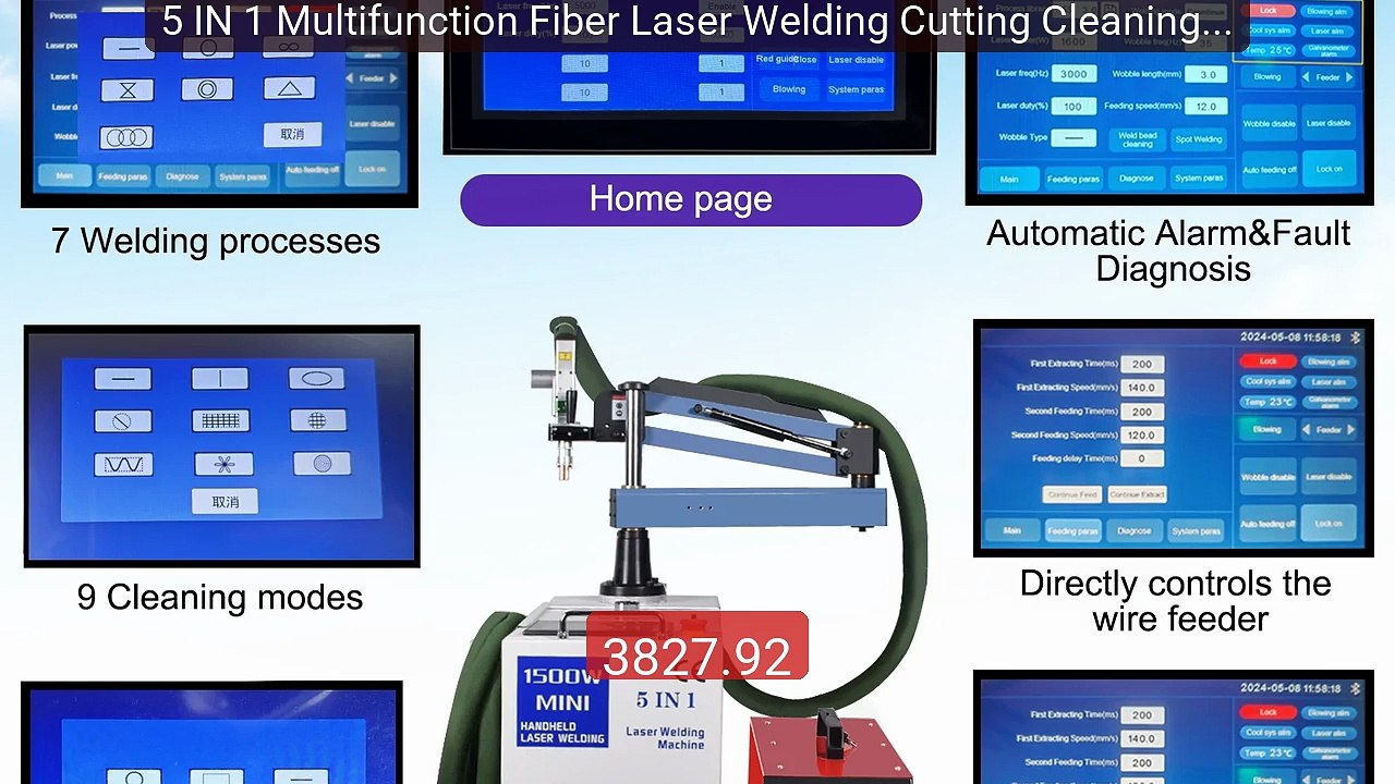 5 IN 1 Multifunction Fiber Laser Welding Cutting Cleaning Machine ... -- Best Deal 2026 | Shop Now!