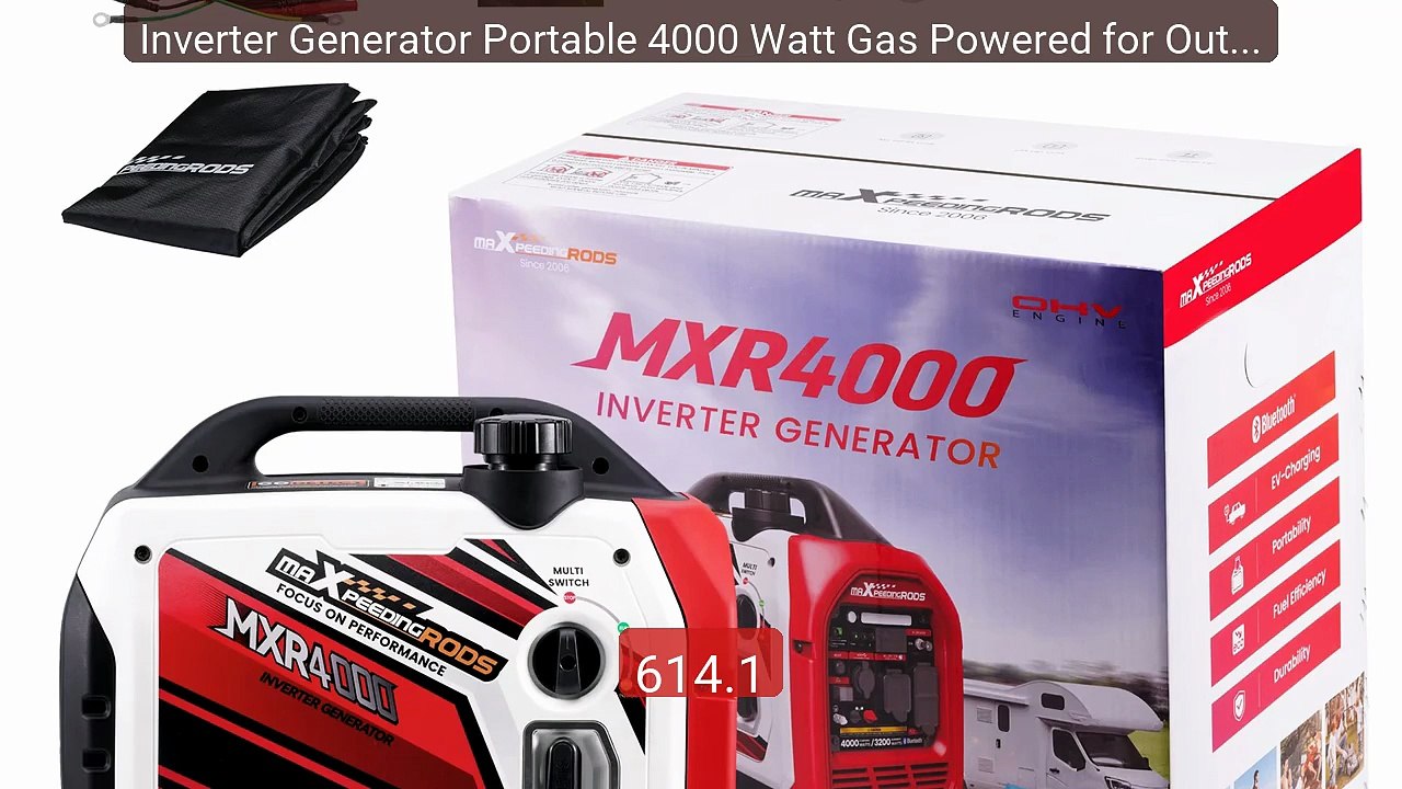 Inverter Generator Portable 4000 Watt Gas Powered for Outdoor... -- Amazing Value 2026 | Must Have!