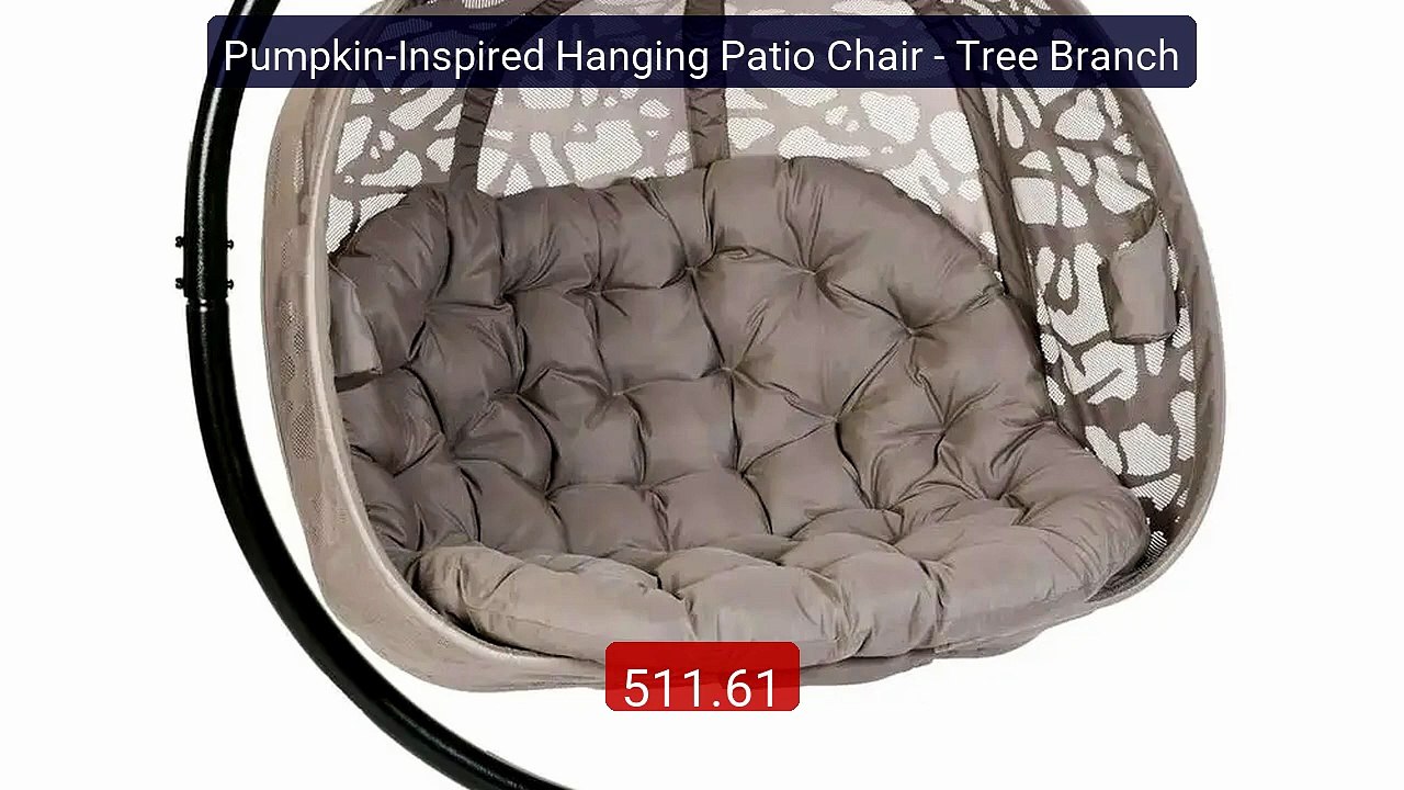 Pumpkin-Inspired Hanging Patio Chair - Tree Branch -- Top Pick 2026 | Unbeatable Price!