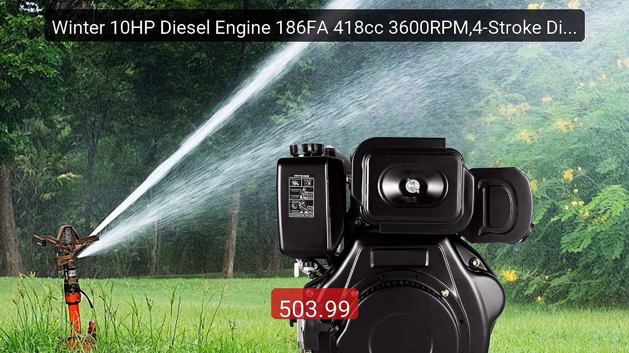 Winter 10HP Diesel Engine 186FA 418cc 3600RPM,4-Stroke Diesel... -- Amazing Value 2026 | Must Have!