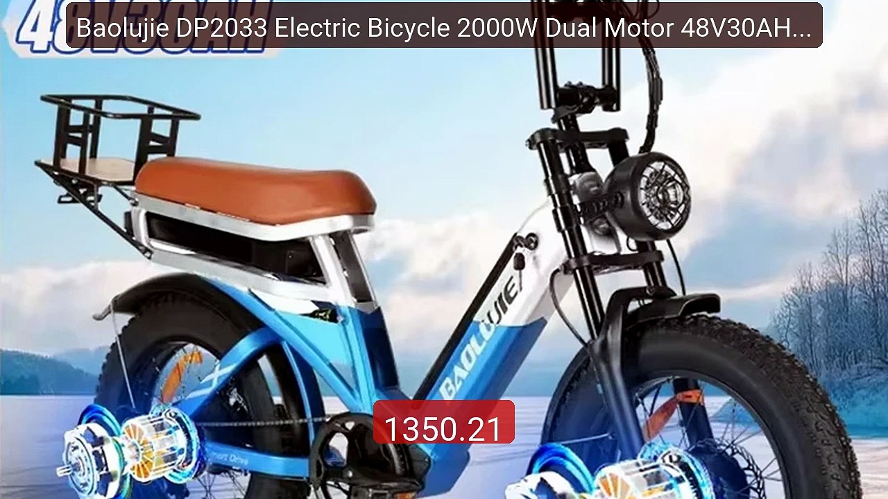 Baolujie DP2033 Electric Bicycle 2000W Dual Motor 48V30AH Lithium ... -- Best Deal 2026 | Shop Now!