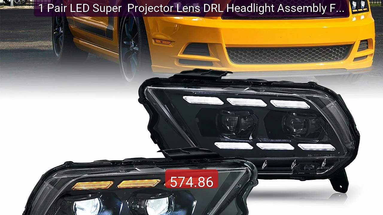 1 Pair LED Super  Projector Lens DRL Headlight Assembly For Ford Mu... -- Top Rated 2026 | Buy Now!