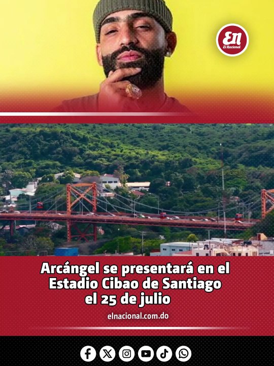 Arcángel se presentará en el Estadio Cibao de Santiago el 25 de julio