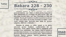 Esad Mansur - Bakara Suresi Tefsiri 228-230