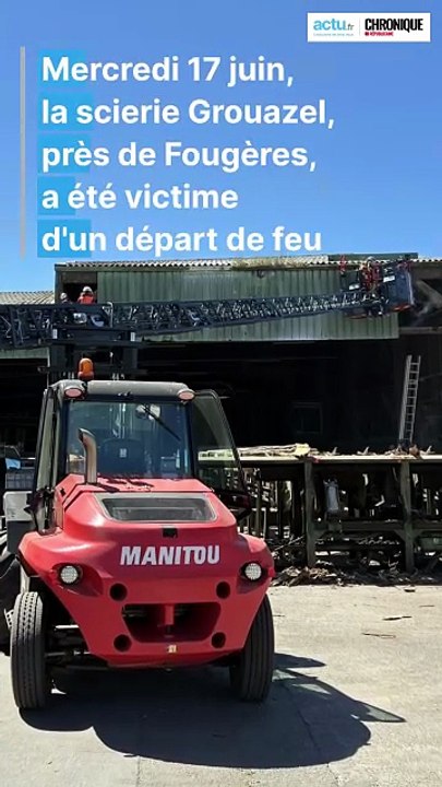 Un départ d'incendie dans une scierie en Ille-et-Vilaine