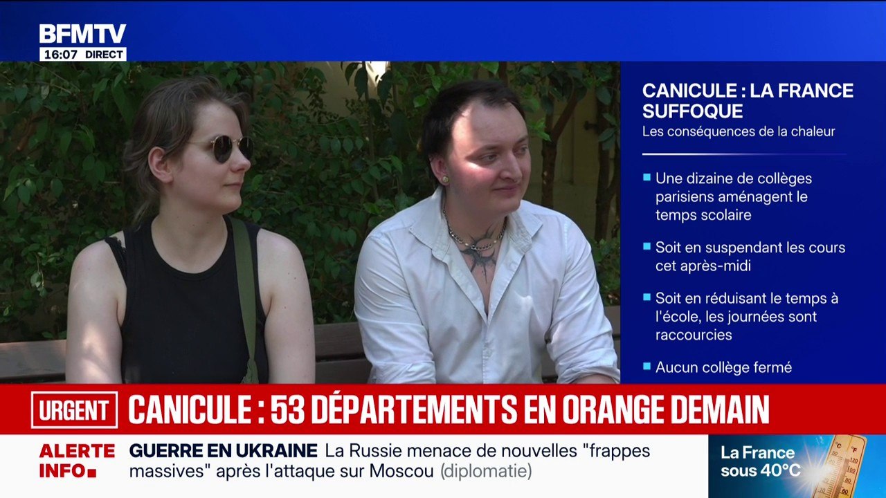 "C'est horrible dehors": avec la canicule, ces Parisiens tentent de trouver des coins d'ombre dans la capitale