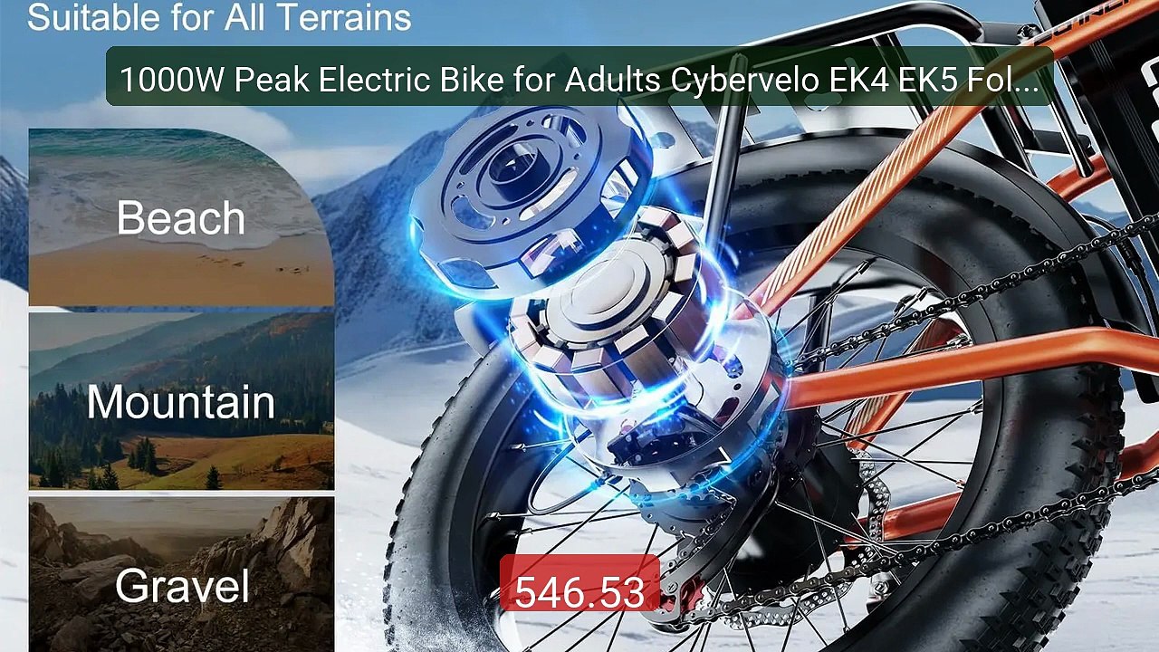 1000W Peak Electric Bike for Adults Cybervelo EK4 EK5 Folda... -- Top Pick 2026 | Unbeatable Price!