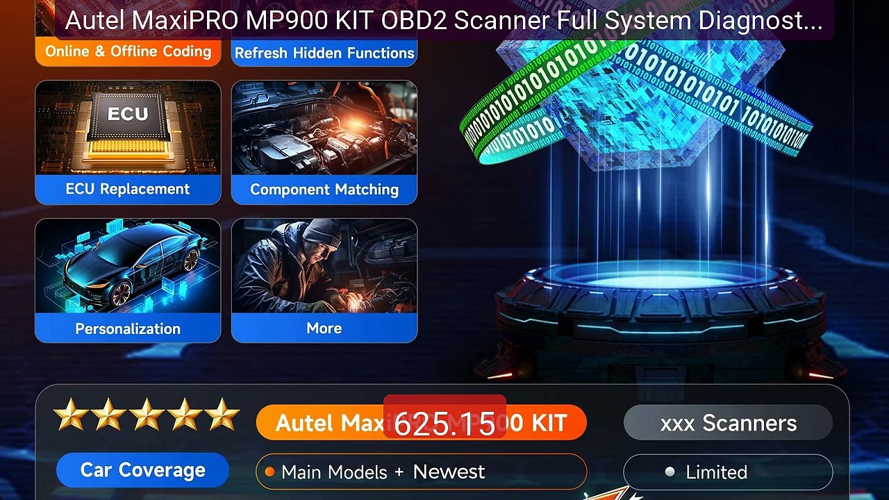 Autel MaxiPRO MP900 KIT OBD2 Scanner Full System Diagnostic To... -- Hot Deal 2026 | Limited Offer!