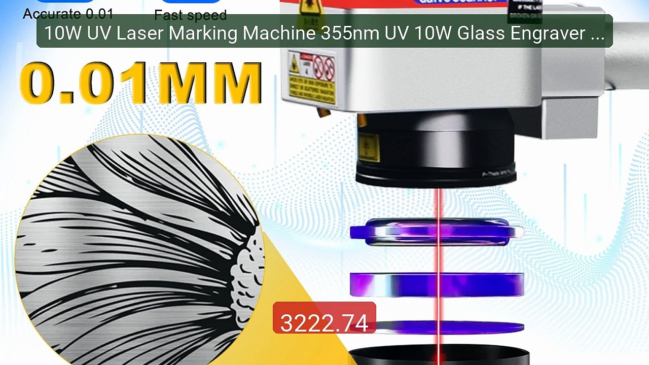 10W UV Laser Marking Machine 355nm UV 10W Glass Engraver for ... -- Amazing Value 2026 | Must Have!