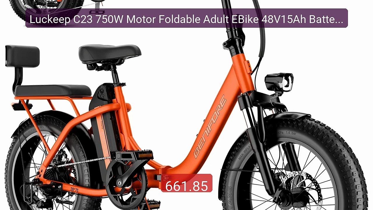 Luckeep C23 750W Motor Foldable Adult EBike 48V15Ah Battery Ci... -- Hot Deal 2026 | Limited Offer!