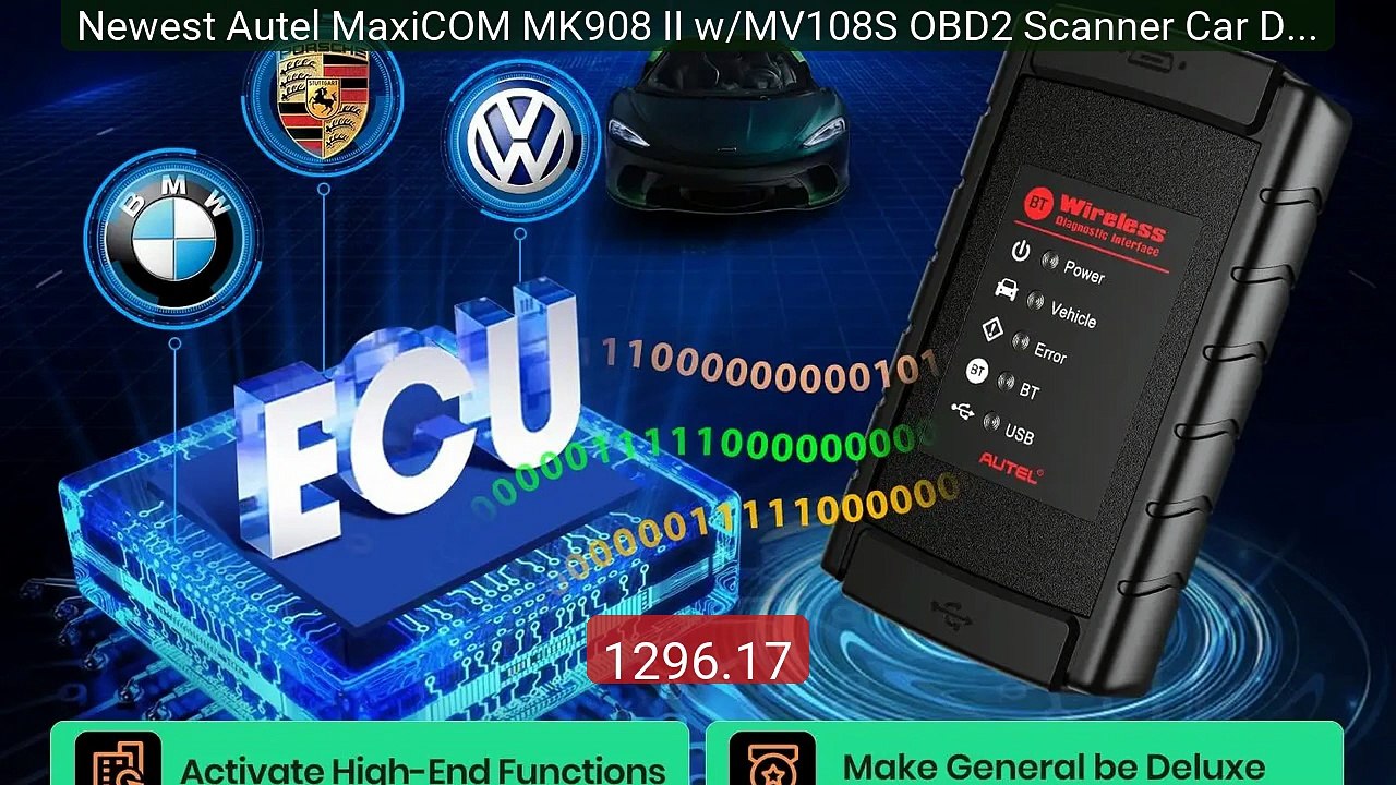 Newest Autel MaxiCOM MK908 II w/MV108S OBD2 Scanner Car Diagnostic ... -- Top Rated 2026 | Buy Now!