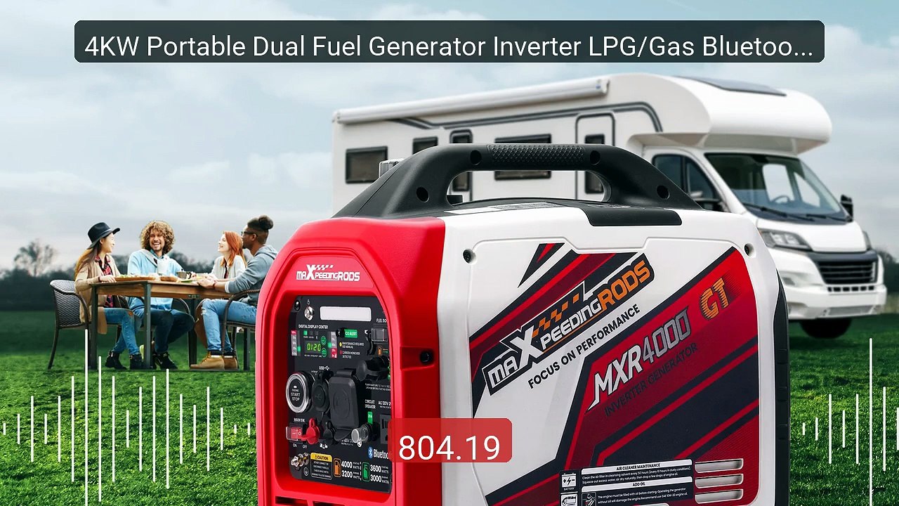 4KW Portable Dual Fuel Generator Inverter LPG/Gas Bluetooth-compat... -- Best Deal 2026 | Shop Now!