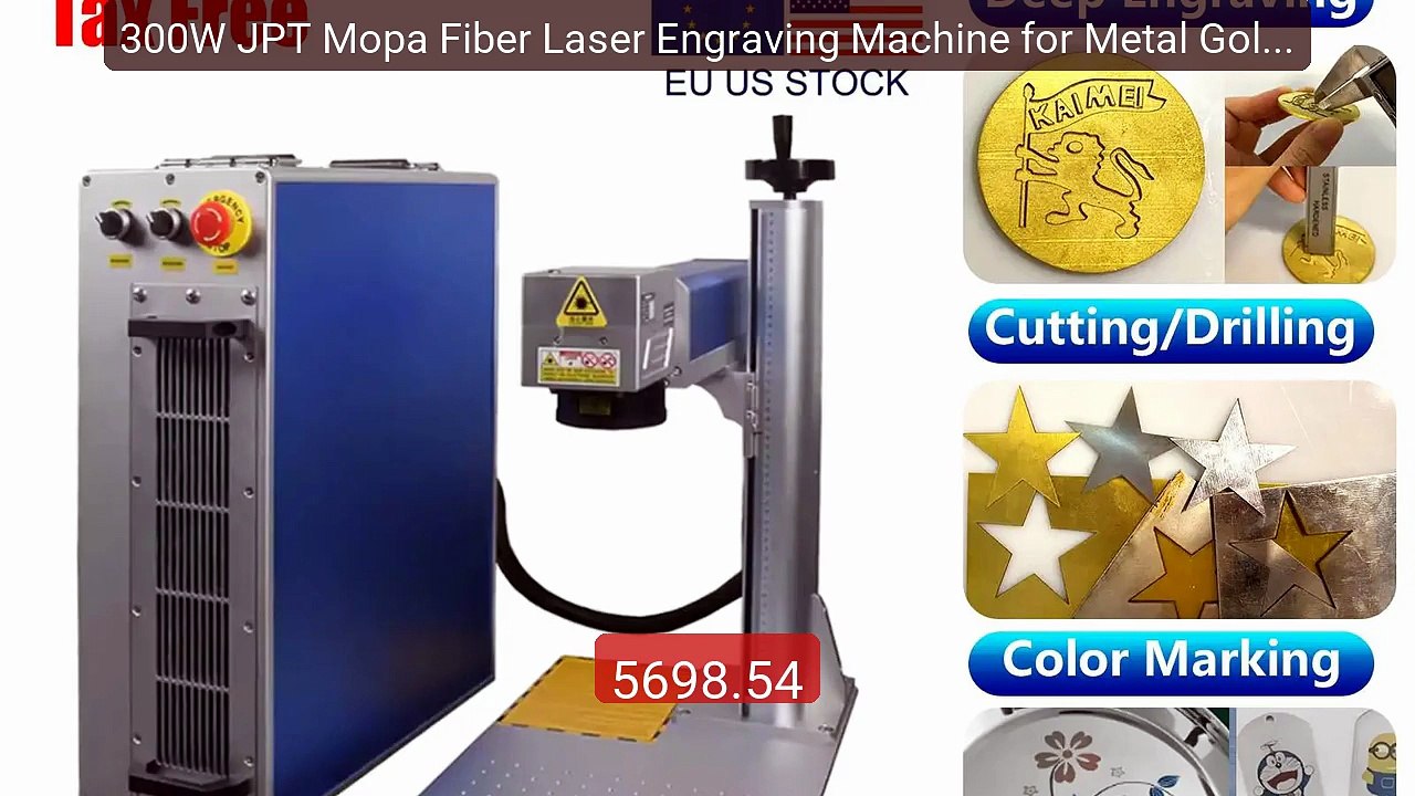 300W JPT Mopa Fiber Laser Engraving Machine for Metal Gold Si... -- Amazing Value 2026 | Must Have!