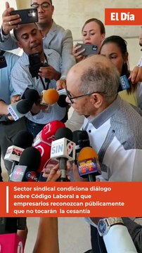 Sector sindical condiciona diálogo sobre Código Laboral a que empresarios reconozcan públicamente que no tocarán la cesantía