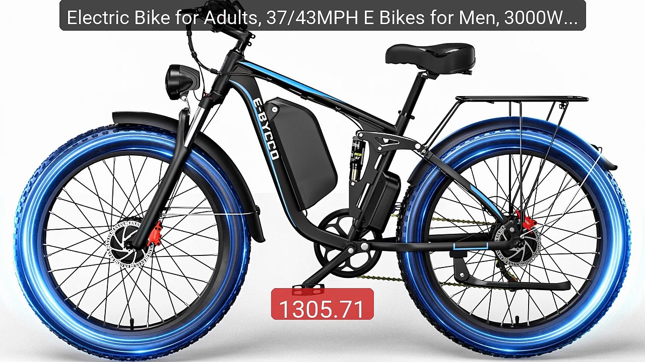 Electric Bike for Adults, 37/43MPH E Bikes for Men, 3000W Peak... -- Hot Deal 2026 | Limited Offer!