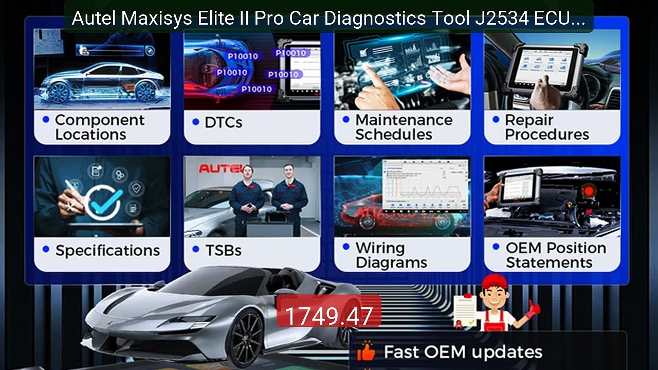 Autel Maxisys Elite II Pro Car Diagnostics Tool J2534 ECU Prog... -- Hot Deal 2026 | Limited Offer!