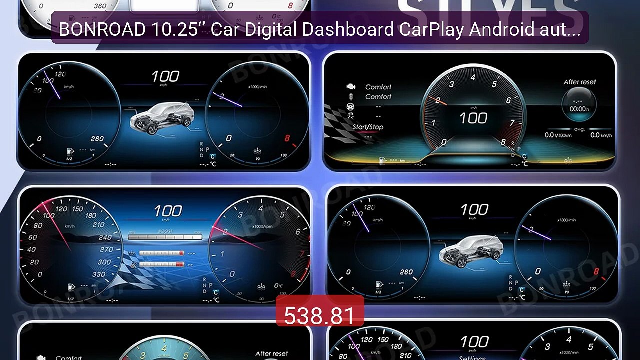 BONROAD 10.25‘’ Car Digital Dashboard CarPlay Android auto ... -- Top Pick 2026 | Unbeatable Price!