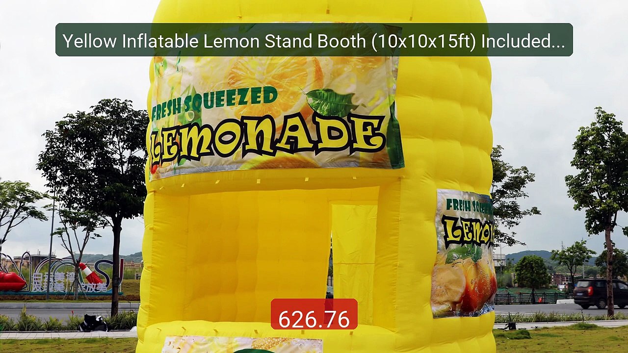Yellow Inflatable Lemon Stand Booth (10x10x15ft) Included Blow... -- Hot Deal 2026 | Limited Offer!