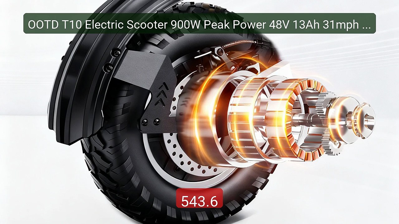 OOTD T10 Electric Scooter 900W Peak Power 48V 13Ah 31mph Adult Elec... -- Top Rated 2026 | Buy Now!