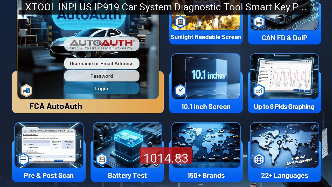 XTOOL INPLUS IP919 Car System Diagnostic Tool Smart Key Progr... -- Amazing Value 2026 | Must Have!