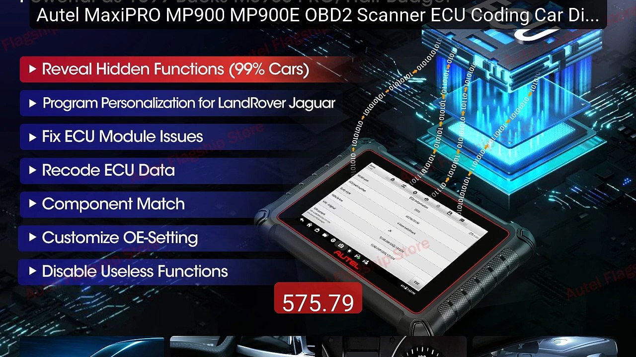 Autel MaxiPRO MP900 MP900E OBD2 Scanner ECU Coding Car Diagnos... -- Best Buy 2026 | Great Quality!