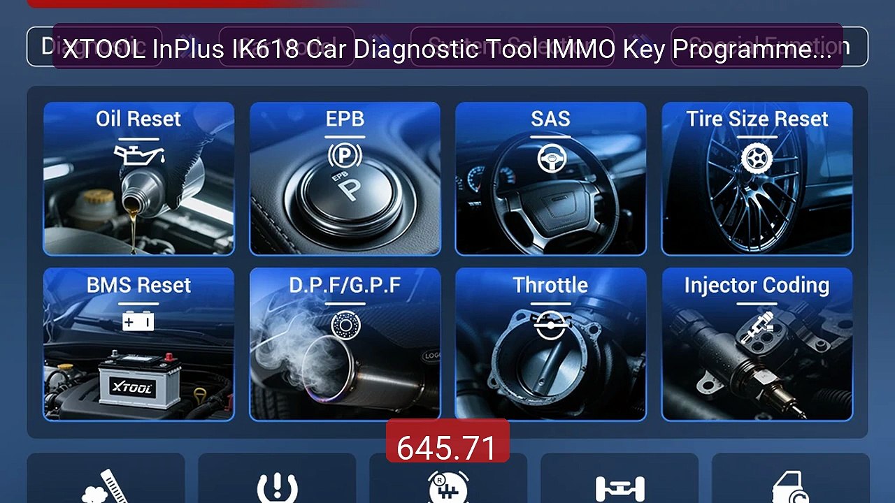 XTOOL InPlus IK618 Car Diagnostic Tool IMMO Key Programmer Wit... -- Best Buy 2026 | Great Quality!