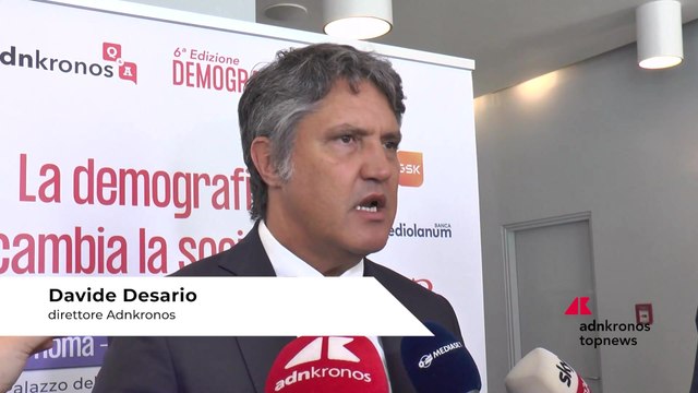 Desario (Adnkronos): ?Bisogna ?ascoltare? il tema della demografia per fare le scelte giuste?