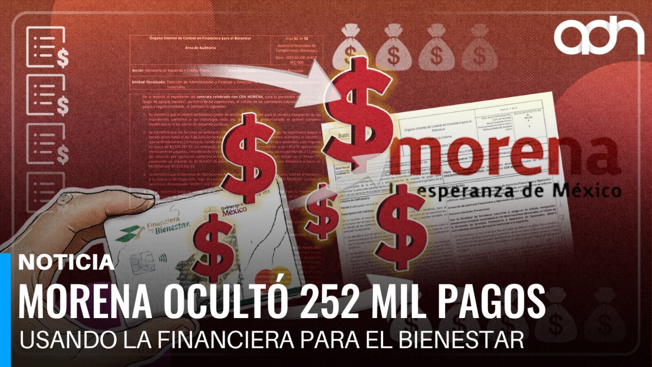 Morena ocultó 252 mil pagos usando la Financiera para el Bienestar