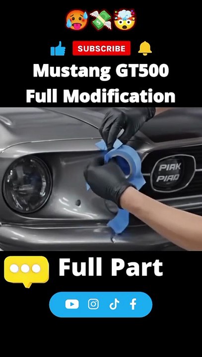 Mustang GT500 full modification#car #viral #foryou