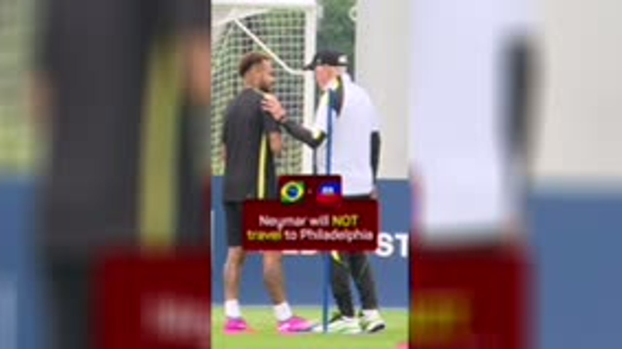 Neymar will NOT TRAVEL to Philly for next World Cup clash