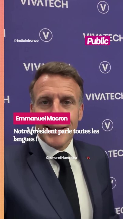 Emmanuel Macron parle Hindi