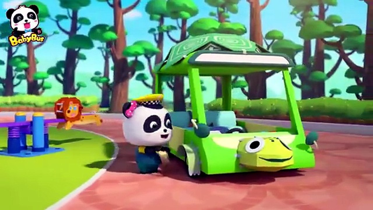 Rabbit Bus vs Turtle Bus _ The Tortoise and the Hare _ Nursery Rhymes _ Kids Songs _ BabyBus