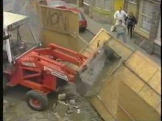 Coronation Street - Steve hijacks a Bulldozer