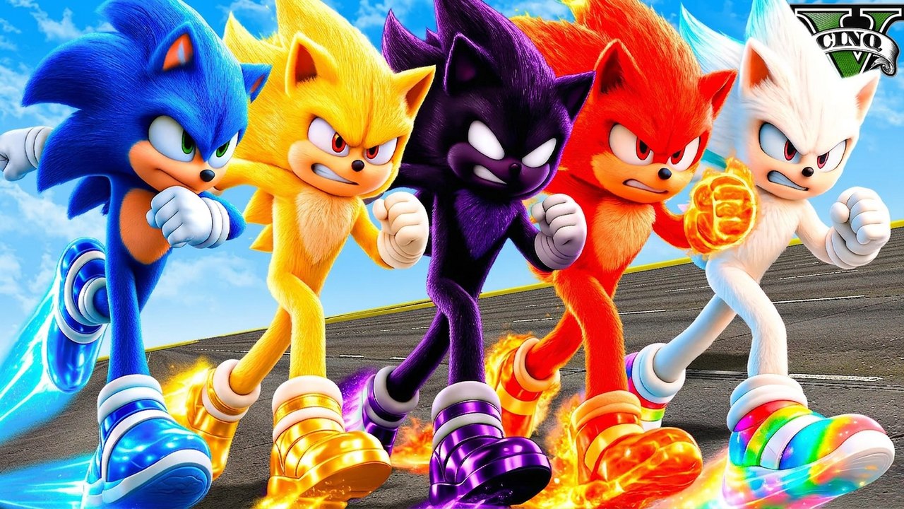 Quelle paire de baskets de Sonic est la plus rapide dans GTA 5 ? (mod du film Sonic)