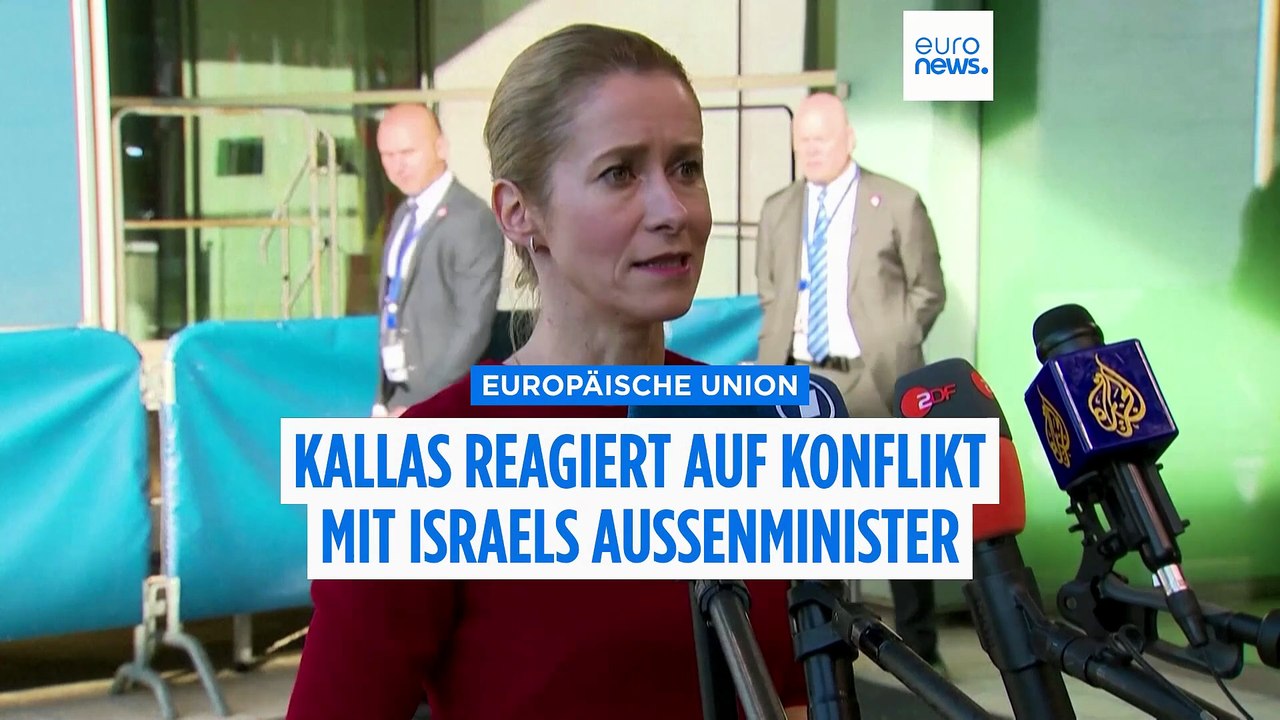 Israels Außenminister bricht Kontakt ab: Kaja Kallas reagiert