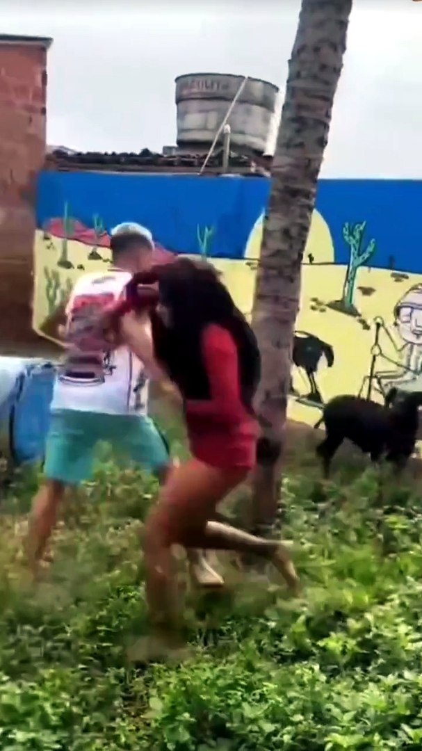 ⁣When humans and goats conflict🤣