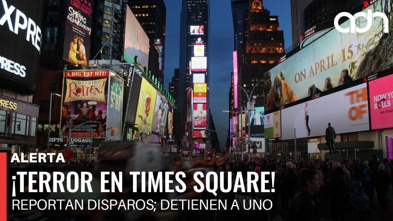 🚨¡Última Hora! Tiroteo en Times Square provoca pánico y movilización en Nueva York