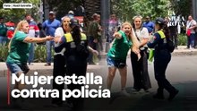 Conductora explota por bloqueo de la CNTE en Reforma