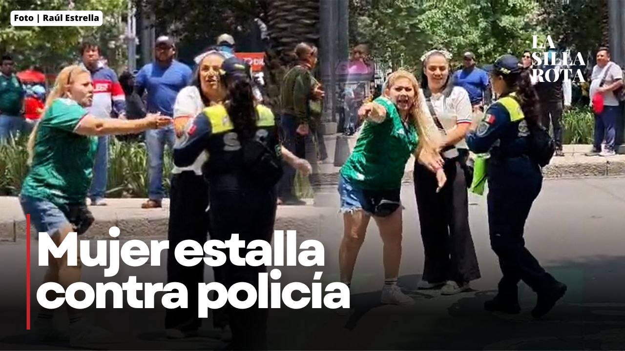 Conductora explota por bloqueo de la CNTE en Reforma