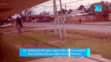 Un adolescente que regresaba de la escuela fue víctima de un robo en Los Hornos