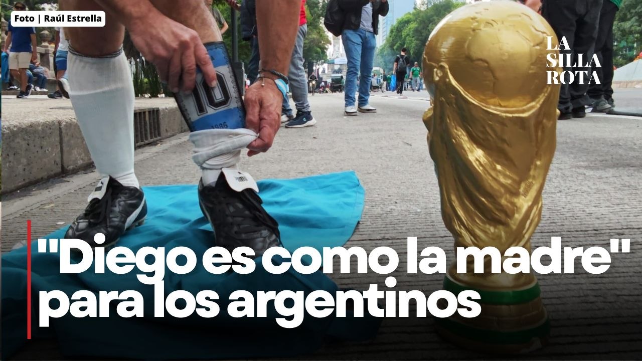 Aficionado argentino revive a Maradona en las calles de México