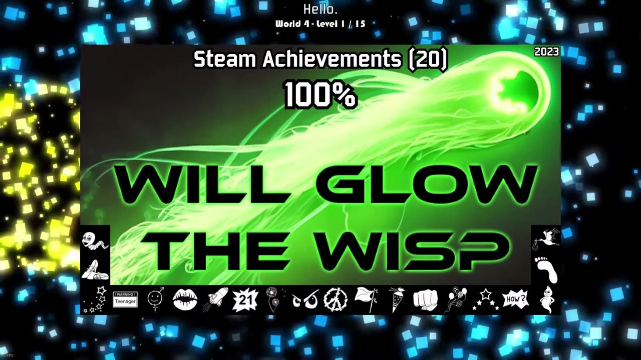 Will Glow the Wisp | Steam Achievements (20), 100%