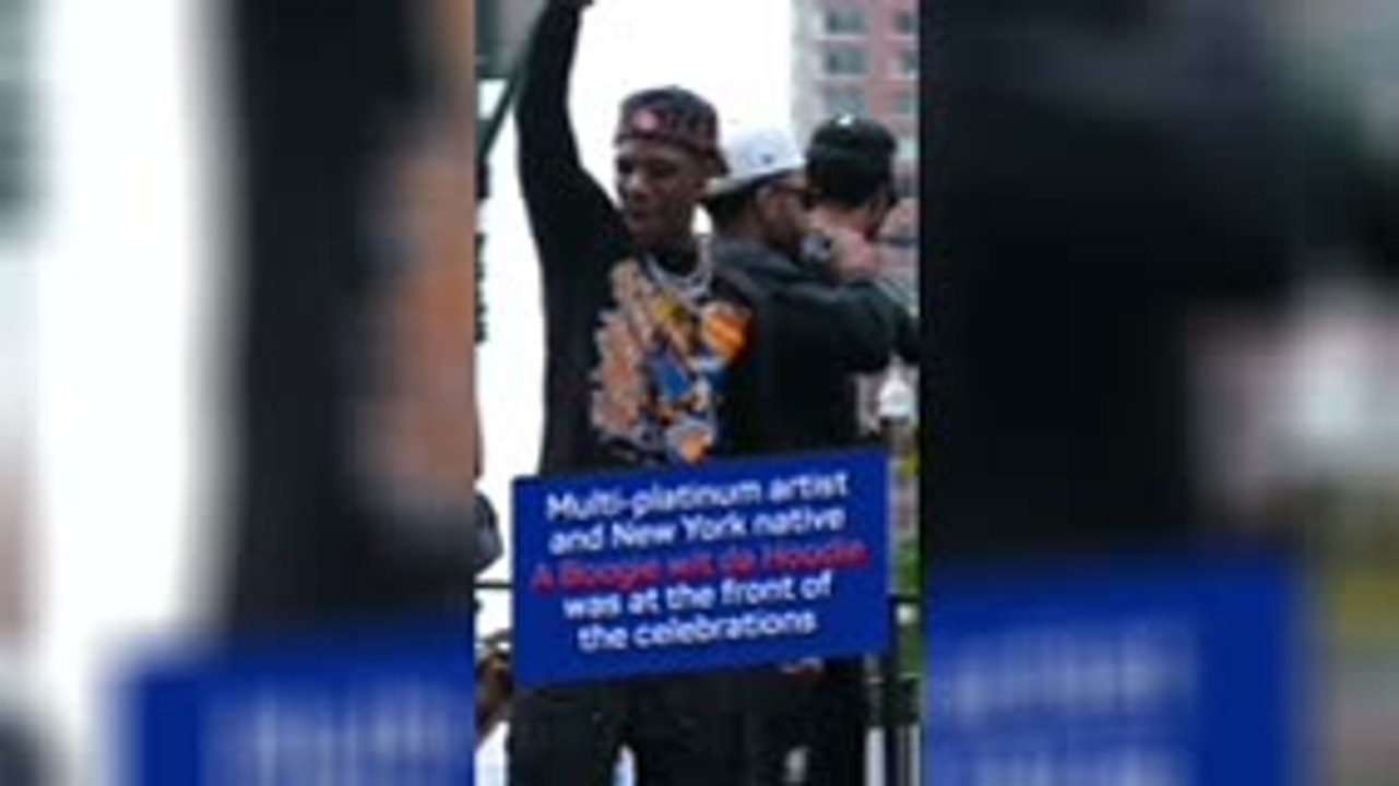 Knicks get the party started with one of New York's biggest rap stars