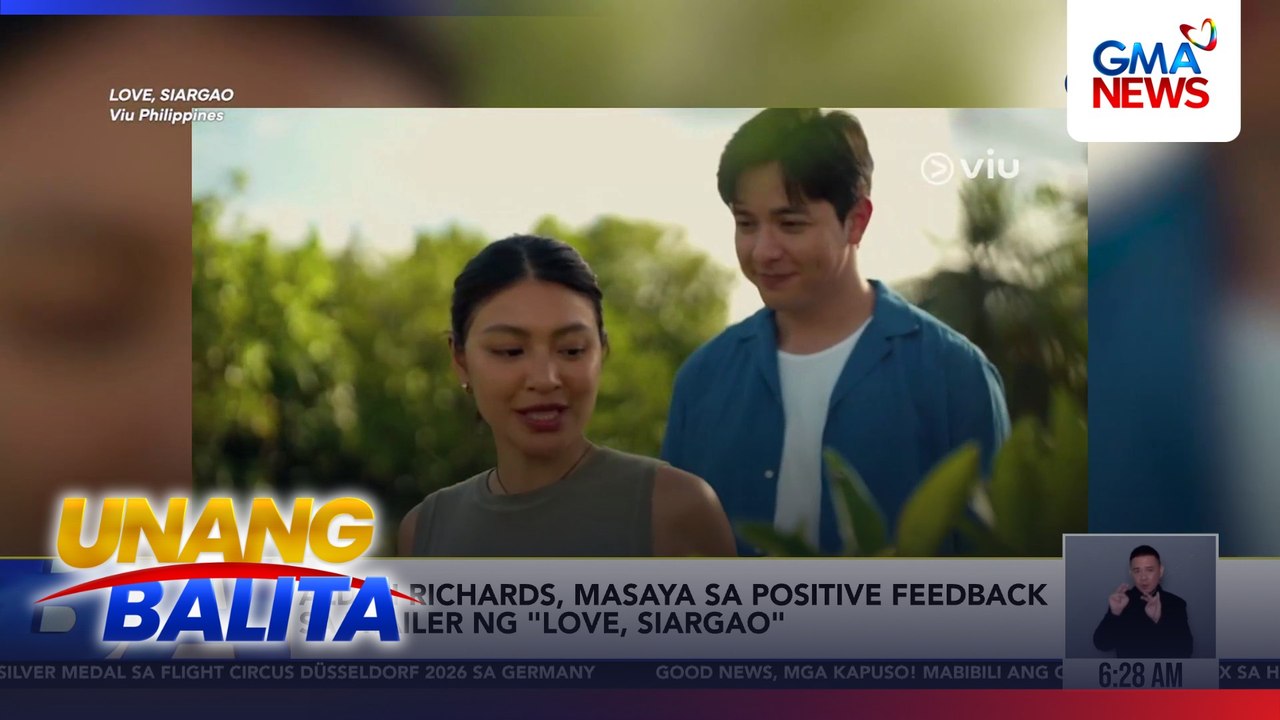Alden Richards, masaya sa positive feedback sa trailer ng 'Love, Siargao' | Unang Balita