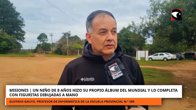 Un niño de 8 años hizo su propio álbum del Mundial y lo completa con figuritas dibujadas a mano