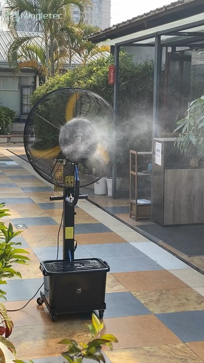 Mingletec High Efficiency BLDC Mist Fan #mingletec#bldc#mistfan #restaurant #outdoor