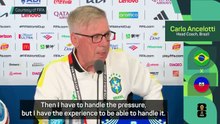 Ancelotti insists he has the experience to handle Brazil pressure