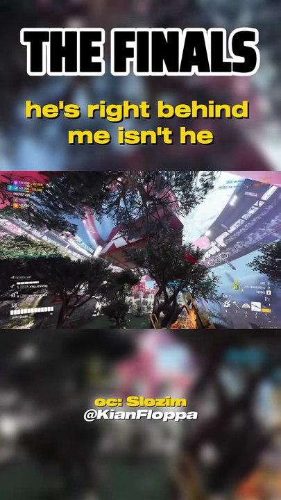 he's right behind me isn't he #gaming #thefinalsgame #funny